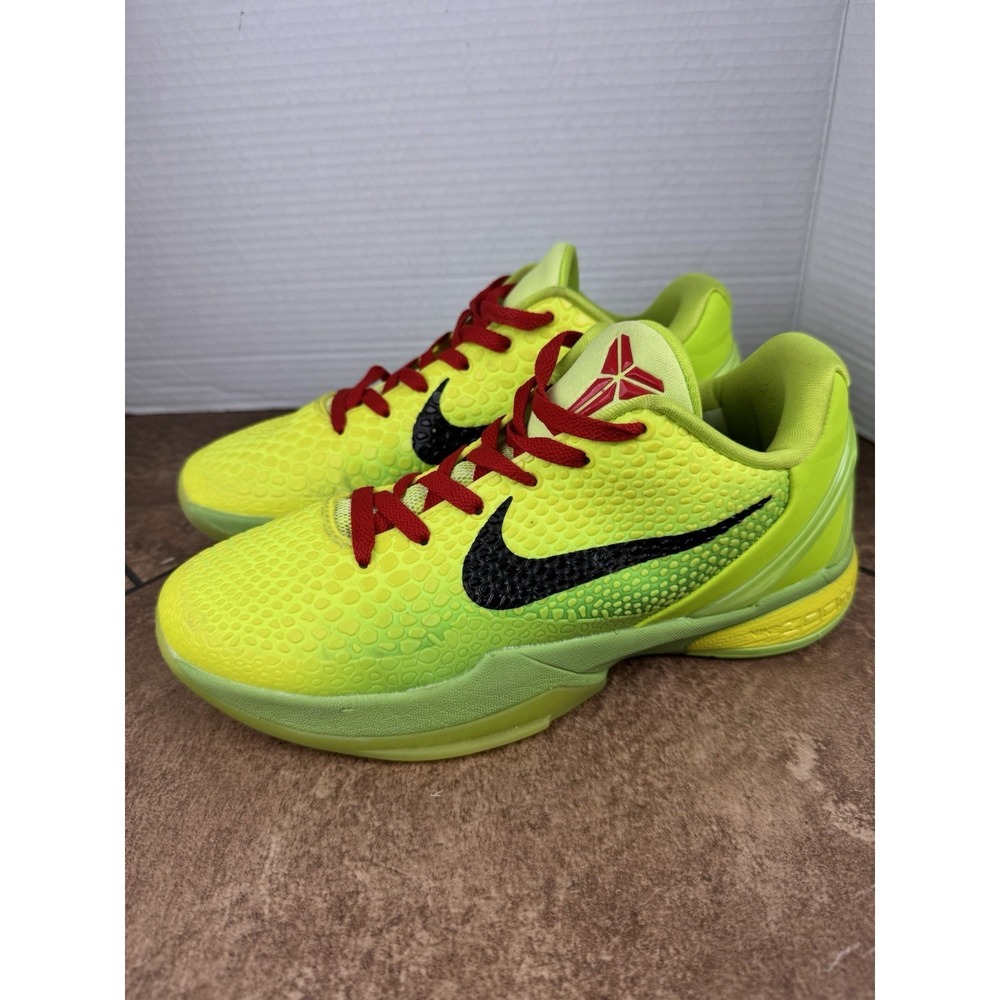 Nike Kobe 6 Protro 'Grinch' Men's Size 7 Pre-owned Sneakers CW2190-300